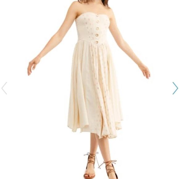 NWT Free People Amanda Midi Dress - Picture 4 of 11